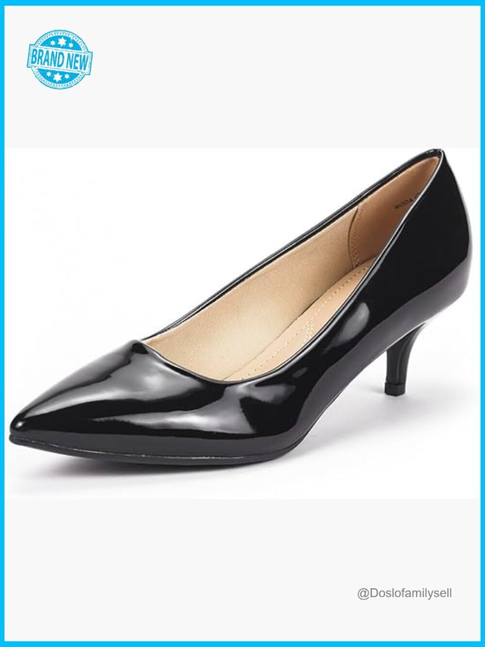 Classic Kitten Heel Pointed Toe Pumps Comfortable Dress Office Work Shoes